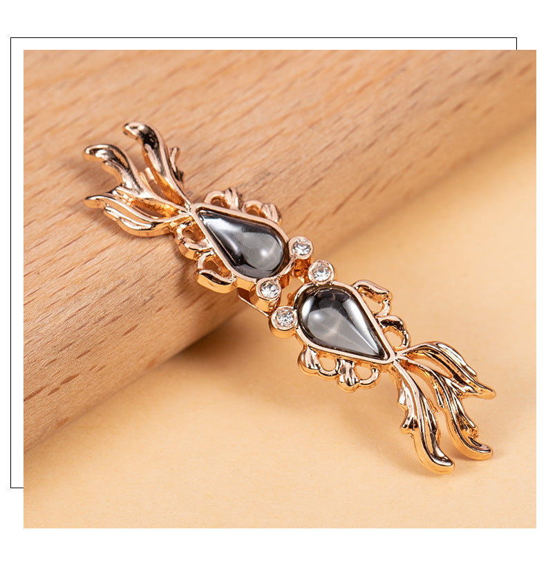 Goldfish-Shaped Cheongsam Frog Closure Metal Chinese Knot Button 12 Pack - Lots of Buttons