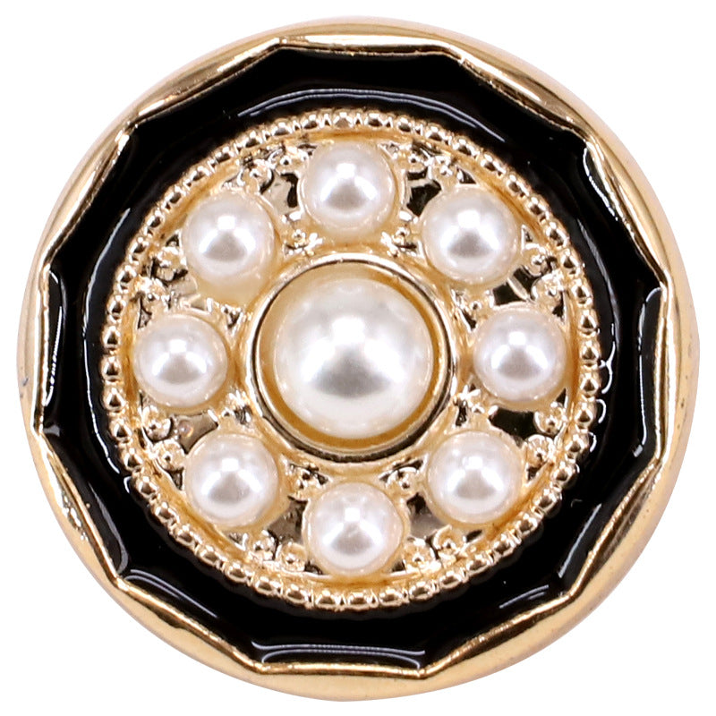 Round Electroplated Plastic Decorative Shank Buttons 60 Pack(12 Styles) - Lots of Buttons