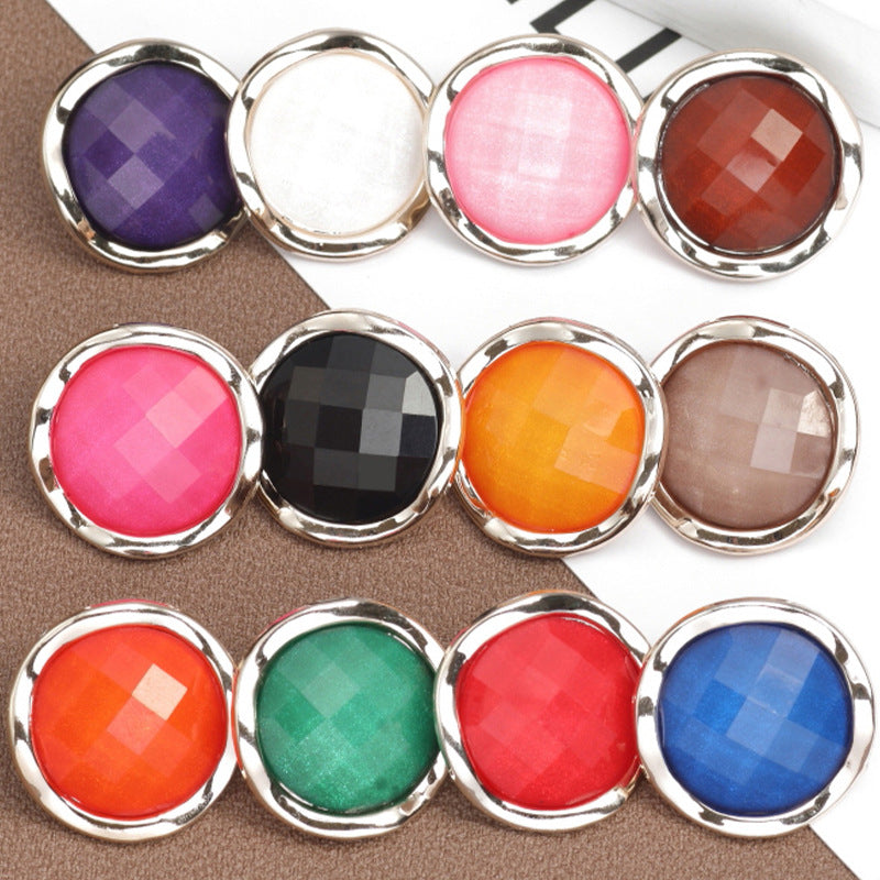 18-25mm Colorful Round Resin Buttons for Pajamas 60pcs - Lots of Buttons