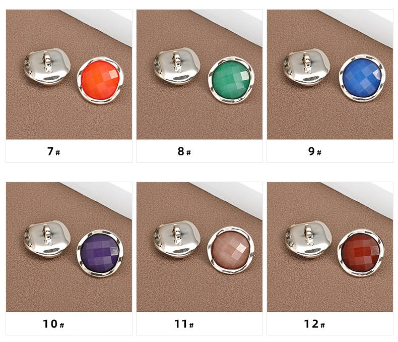 18-25mm Colorful Round Resin Buttons for Pajamas 60pcs - Lots of Buttons