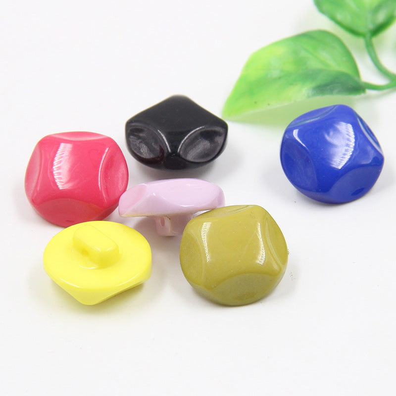 18-30mm 20 Colorful Round Resin Shank Buttons 100 Pack - Lots of Buttons