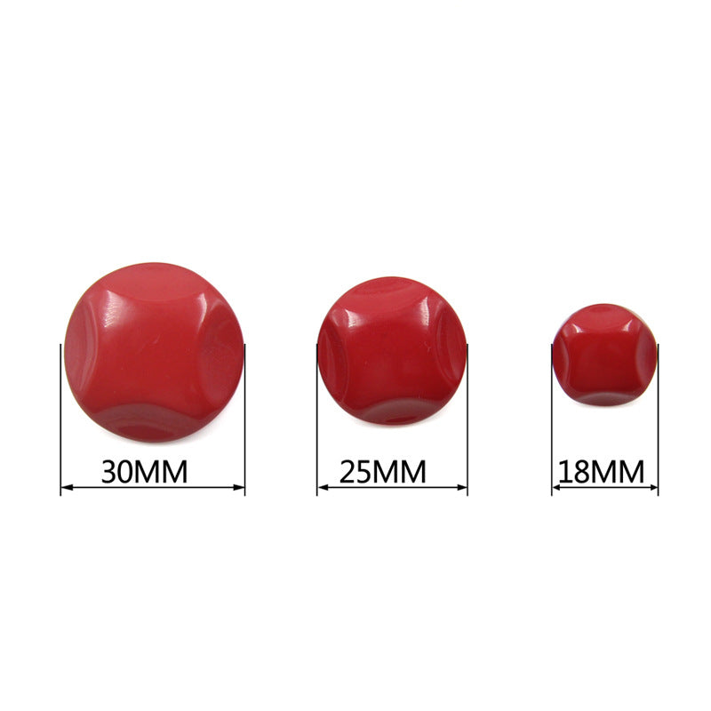 18-30mm 20 Colorful Round Resin Shank Buttons 100 Pack - Lots of Buttons