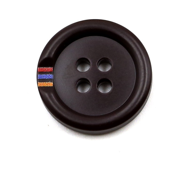 15-25mm Resin Color-Printed Four-Hole Round Buttons 40 Pack - Lots of Buttons