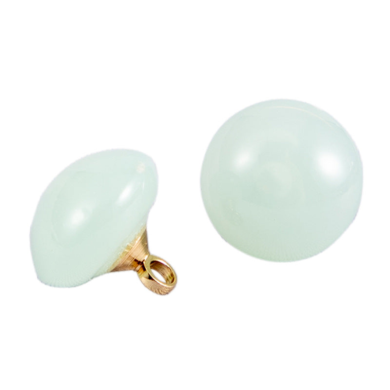 10mm Round Jelly-Colored Resin Buttons for Shirts 50pcs - Lots of Buttons
