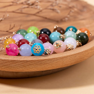 10mm 21-Color Acrylic Bead Chinese Cheongsam Buttons 63 Pack - Lots of Buttons