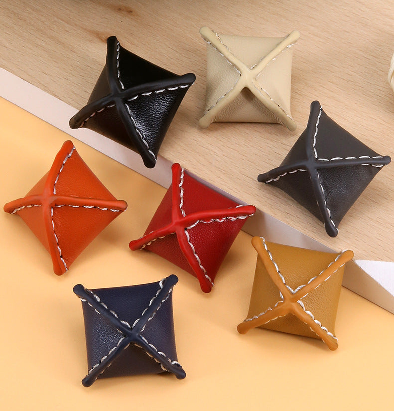 Rhombus Genuine Leather Buttons for Women's Cashmere Coats 10 Pack - Lots of Buttons
