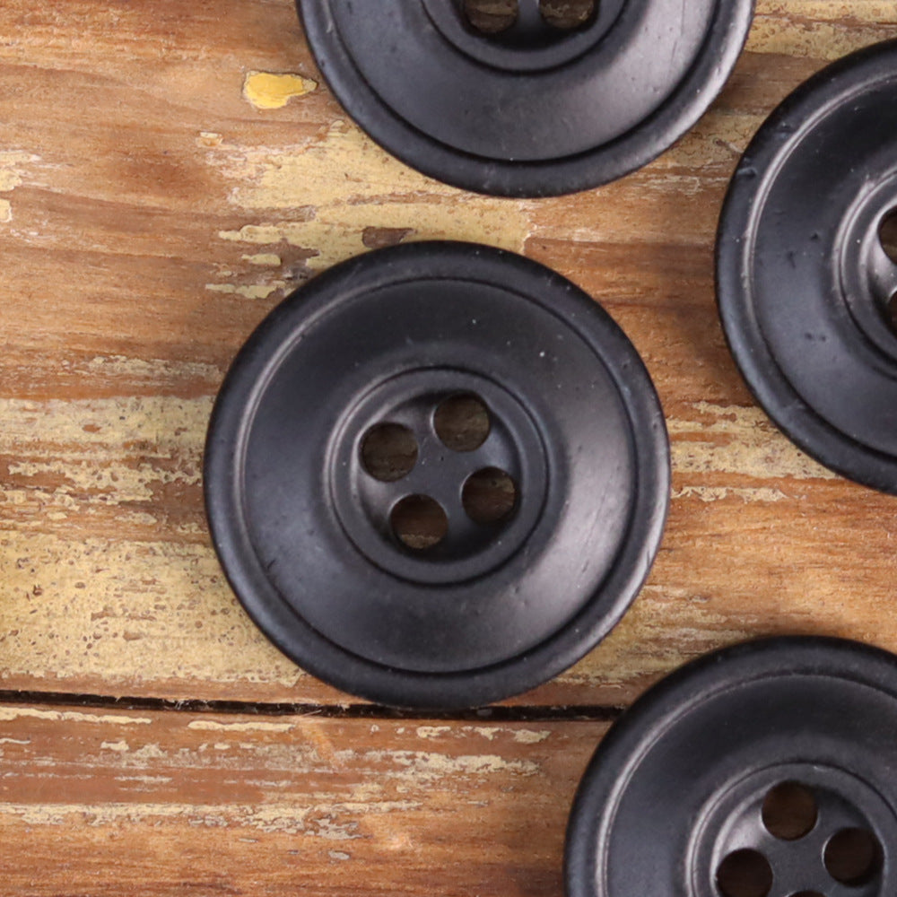 Retro Distressed Bovine Bone Buttons for Men's Jackets Shirts 48 Pack (4 Sizes) - Lots of Buttons