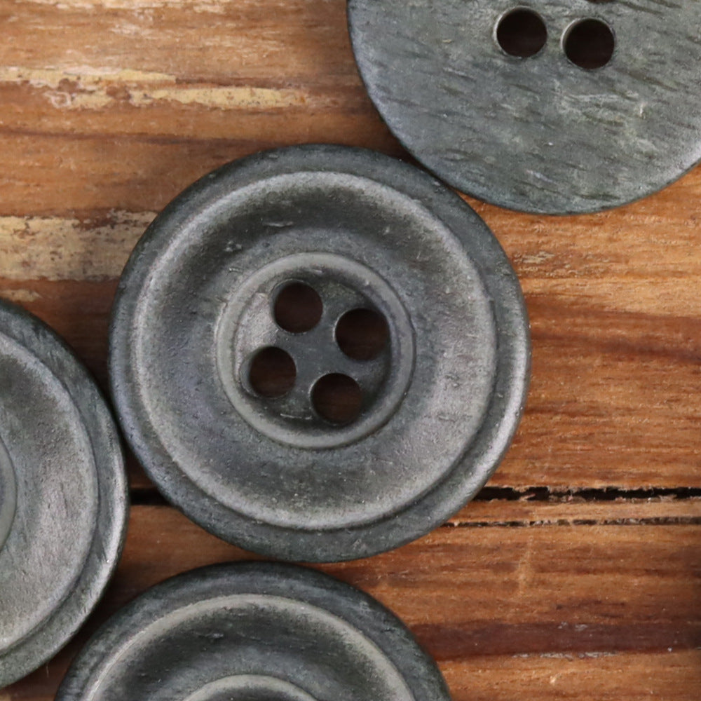 Retro Distressed Bovine Bone Buttons for Men's Jackets Shirts 48 Pack (4 Sizes) - Lots of Buttons