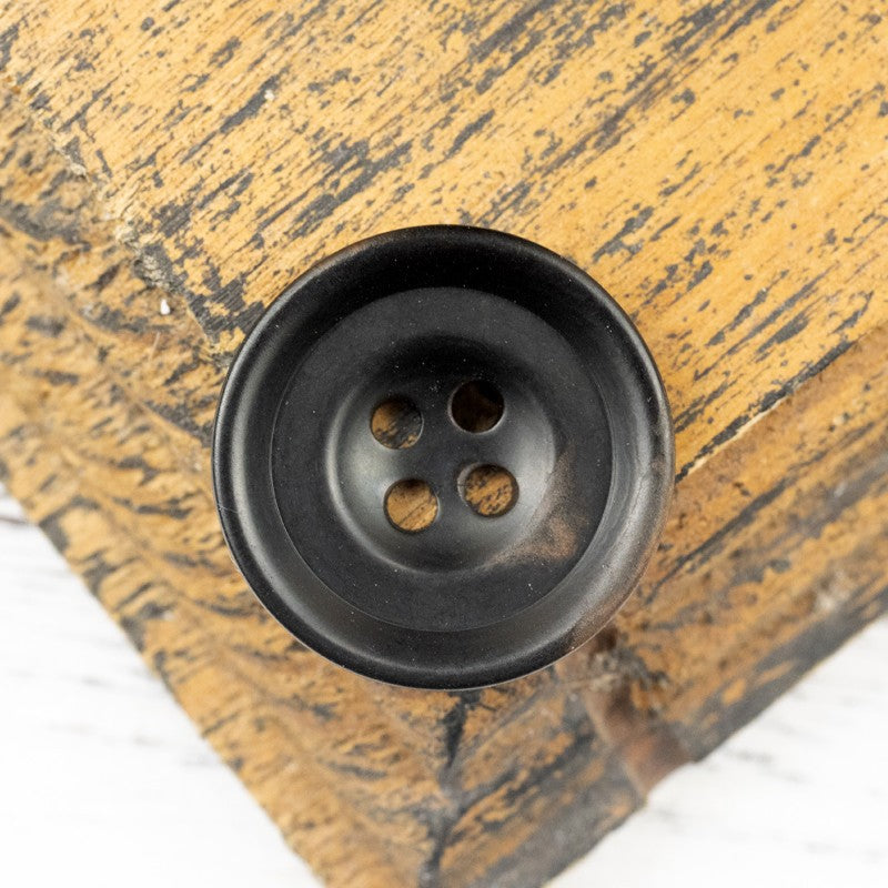 Bottoni in Guscio di Noce Tagut Naturale Marrone Scuro Nero Blu 18 Pezzi
