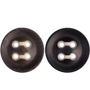 Dark Green Four-Hole Fruit Buttons For Men's Workwear 25 Pack - Lots of Buttons
