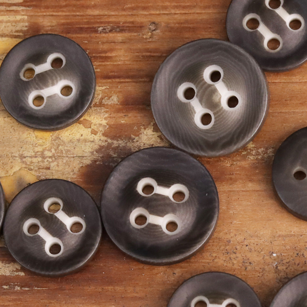 Dark Green Four-Hole Fruit Buttons For Men's Workwear 25 Pack - Lots of Buttons