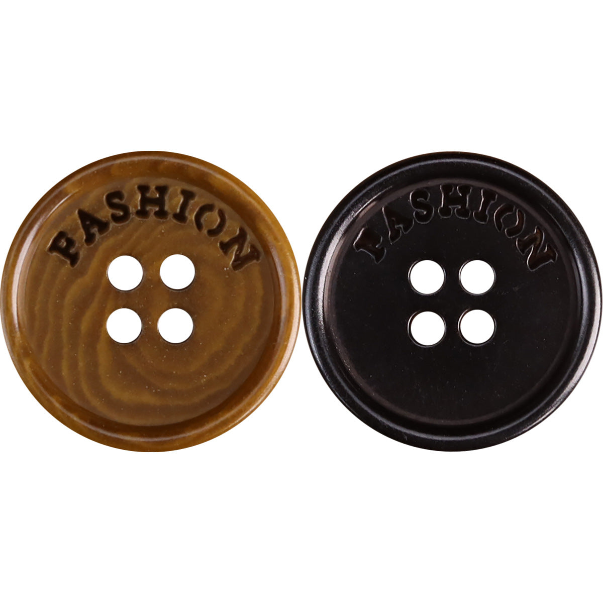 23mm Bottoni di Moda in Frutta con Texture Crepata Nero Caffè Scuro 12pcs