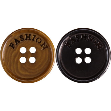 23mm Bottoni di Moda in Frutta con Texture Crepata Nero Caffè Scuro 12pcs