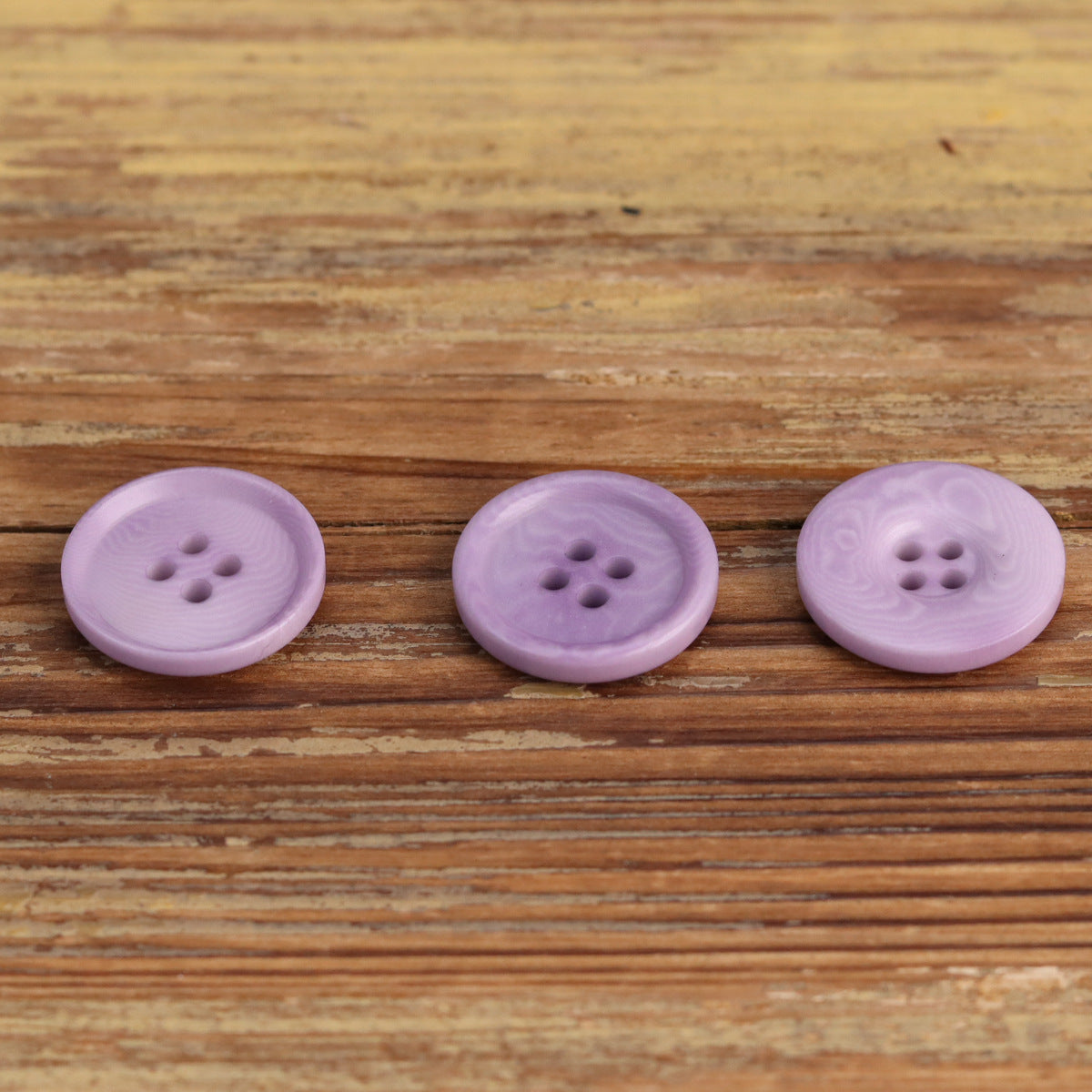 15mm/18mm/20mm Paarse Corozo Knopen 18 Pack