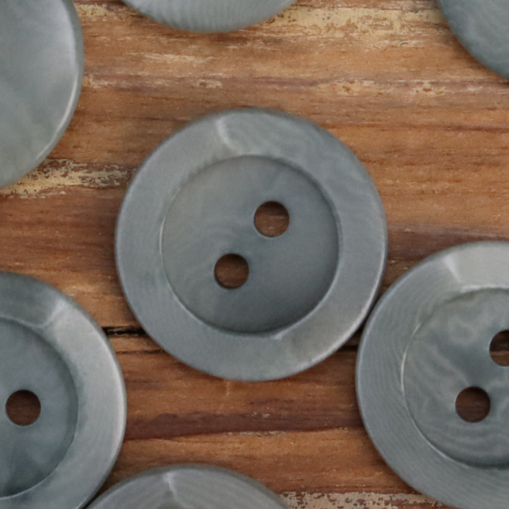 Sky Blue Irregular Surface Corozo 2 Hole Buttons for Shirts Cardigans 20 Pack