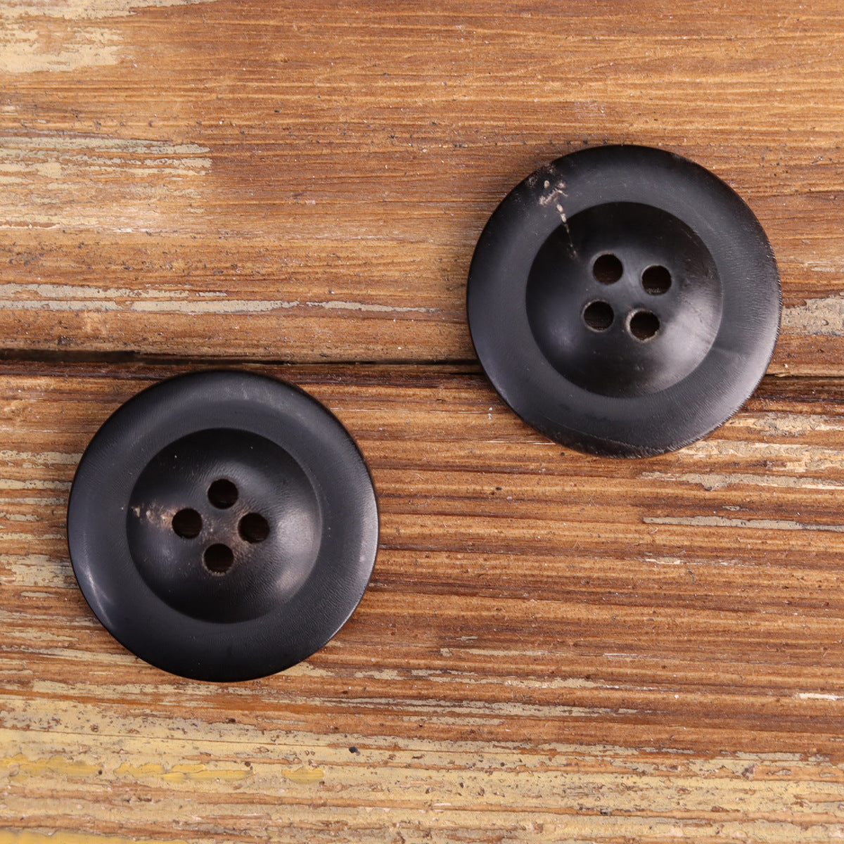 25mm Natural Water Buffalo Horn Sailor's Anchor Laser Etched Buttons 12pcs - Lots of Buttons