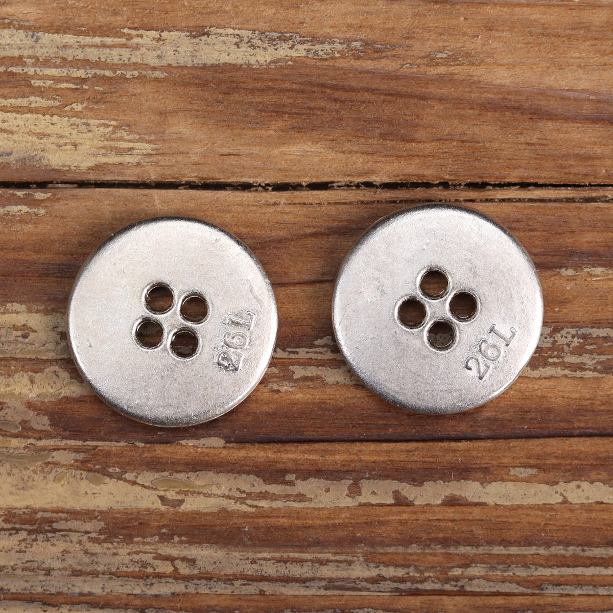 16.5mm Glued Metal Buttons for Kids' Shirts Coats 20 Pack - Lots of Buttons