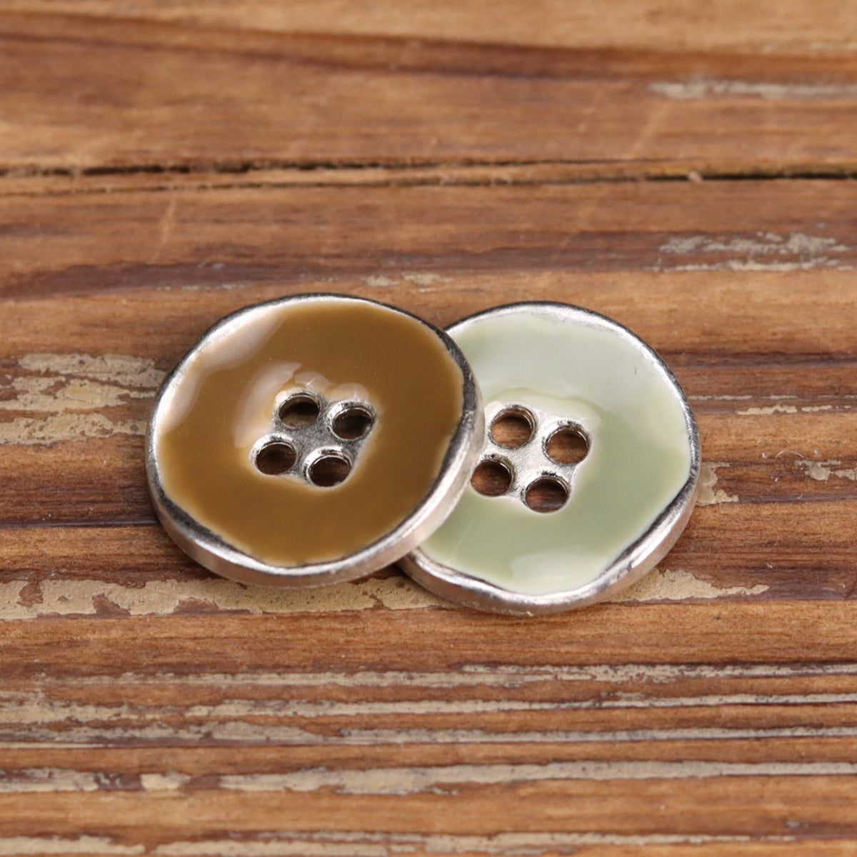 16.5mm Glued Metal Buttons for Kids' Shirts Coats 20 Pack - Lots of Buttons
