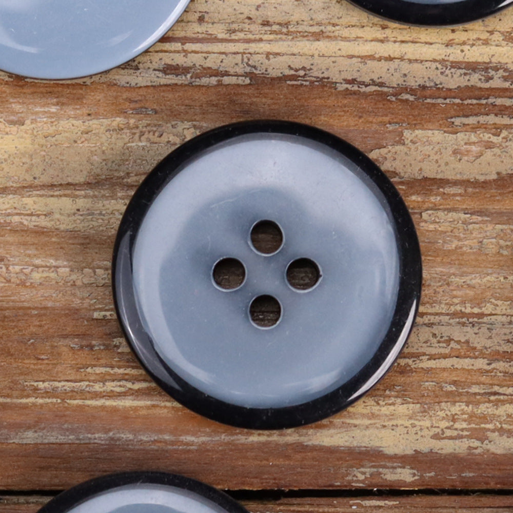 Classic Resin Four-Hole Transparent Buttons for Men's Jackets 48 Pack - Lots of Buttons