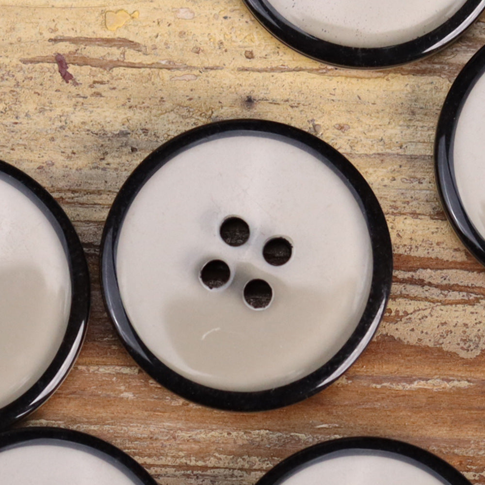 Classic Resin Four-Hole Transparent Buttons for Men's Jackets 48 Pack - Lots of Buttons