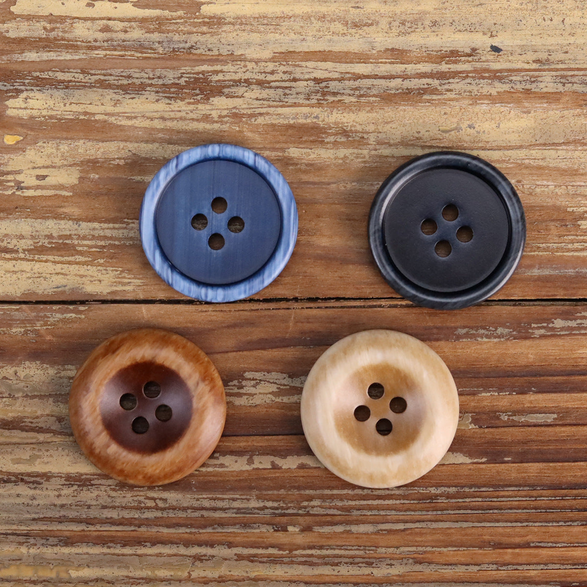 15-25mm Resin Double-Sided Buttons for Men's Workwear Jacket 50 Pack - Lots of Buttons