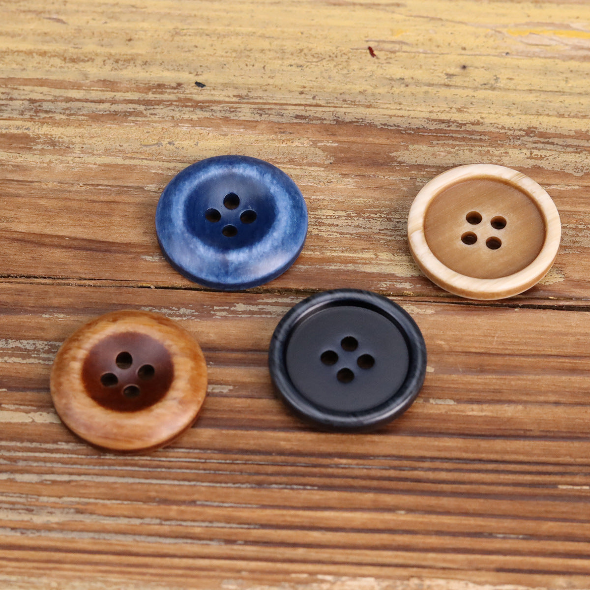 15-25mm Resin Double-Sided Buttons for Men's Workwear Jacket 50 Pack - Lots of Buttons