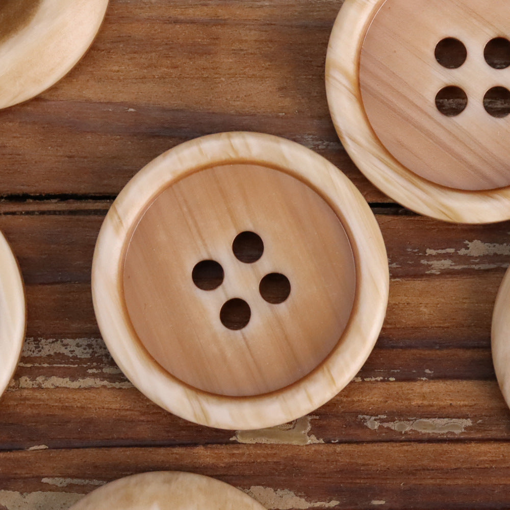 15-25mm Resin Double-Sided Buttons for Men's Workwear Jacket 50 Pack - Lots of Buttons