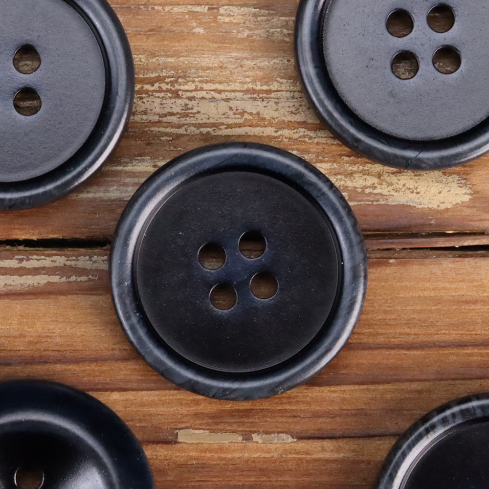 15-25mm Resin Double-Sided Buttons for Men's Workwear Jacket 50 Pack - Lots of Buttons