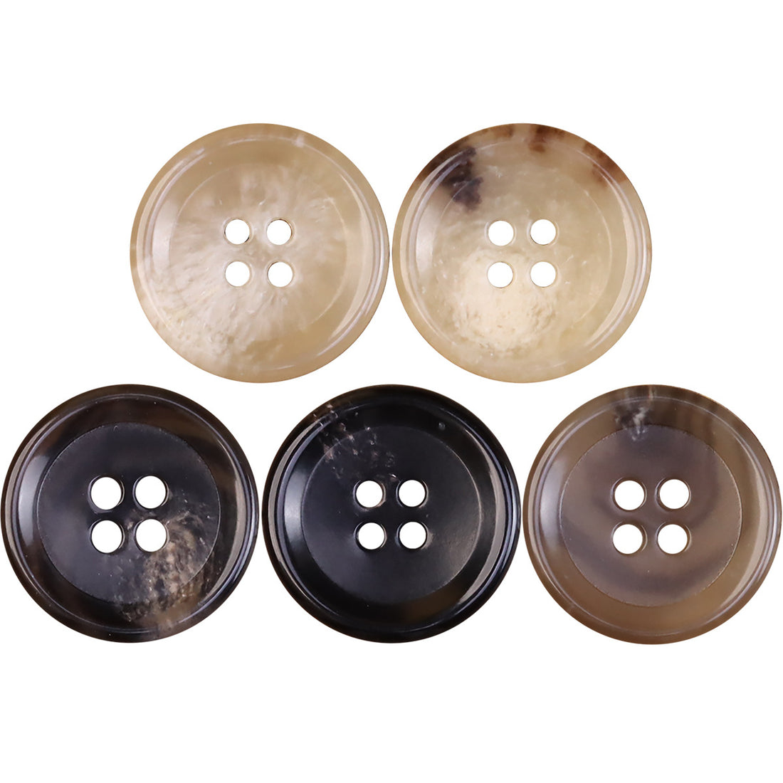 Imitation Horn Urea Buttons for Men's Suits Jackets 50 Pack - Lots of Buttons