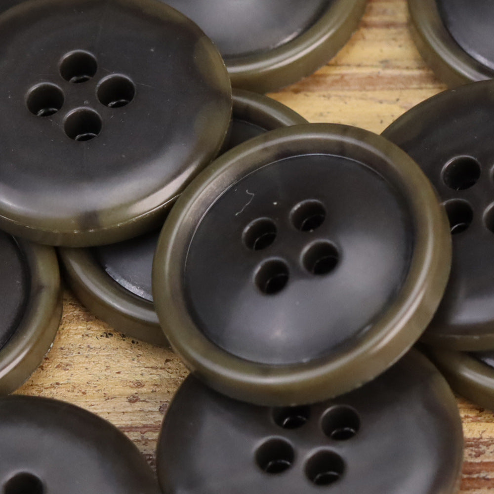 Black Khaki Beige Urea Buttons for Men's Jackets 30 Pack - Lots of Buttons