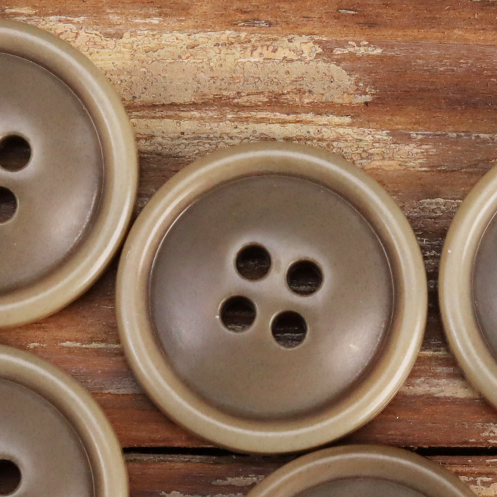 Black Khaki Beige Urea Buttons for Men's Jackets 30 Pack - Lots of Buttons
