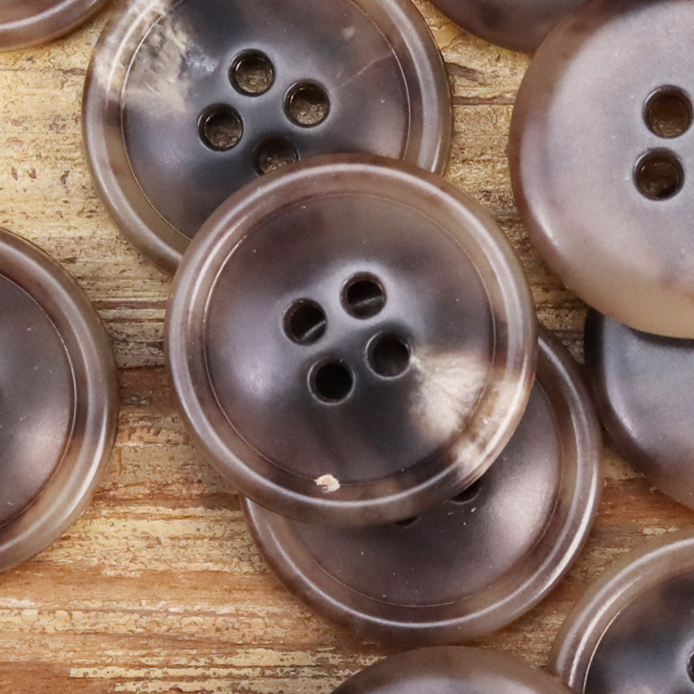 Black Khaki Beige Urea Buttons for Men's Jackets 30 Pack - Lots of Buttons