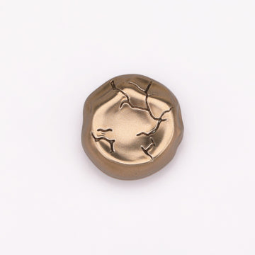 Concave Crackle Metal Shank Buttons Set of 20,Sand Gold Silver Bronze