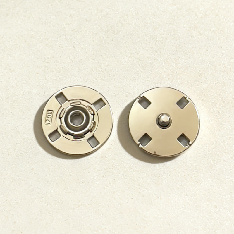 Round Invisible Metal Snap Buttons 20pcs