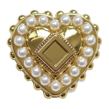 18/23MM Tea Gold Heart Pearl Alloy Shank Bottoni Vintage per Cappotto 20pz