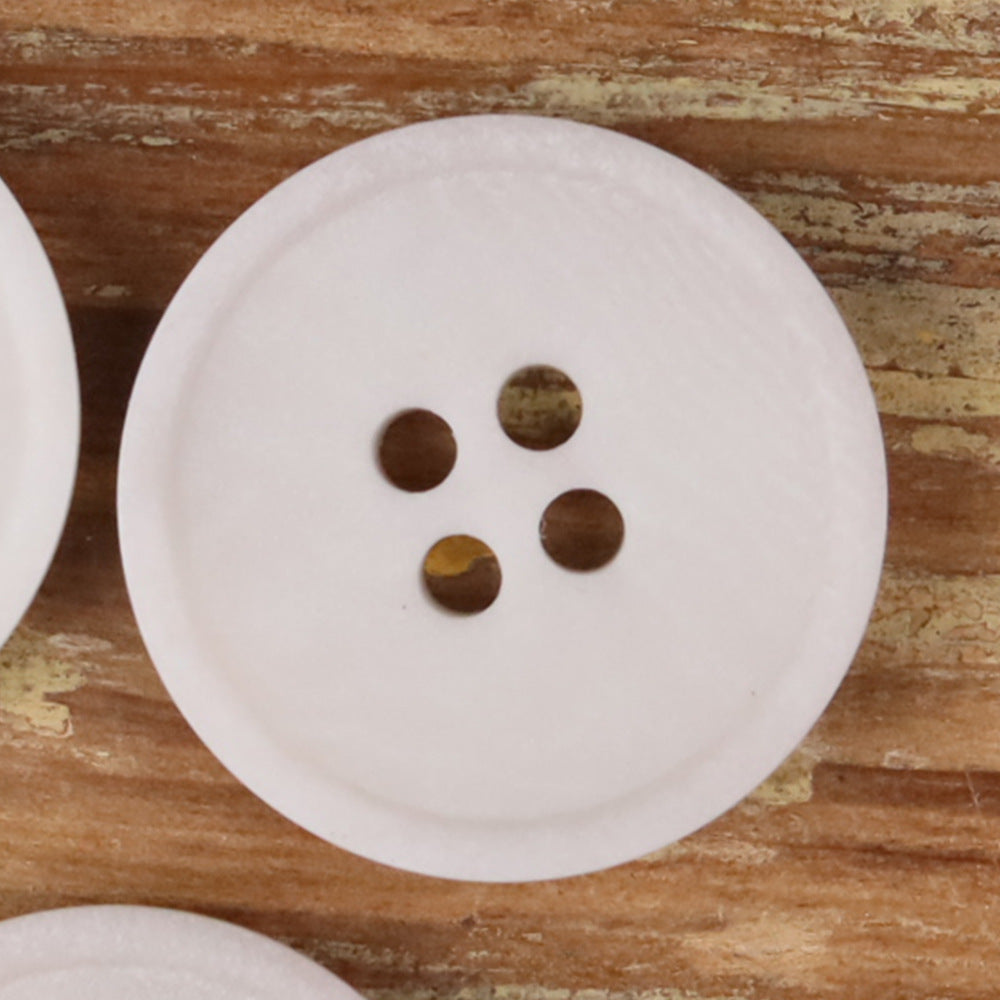 Colorful Natural Nut Round 4-Hole Matte Frosted Buttons – Set of 20