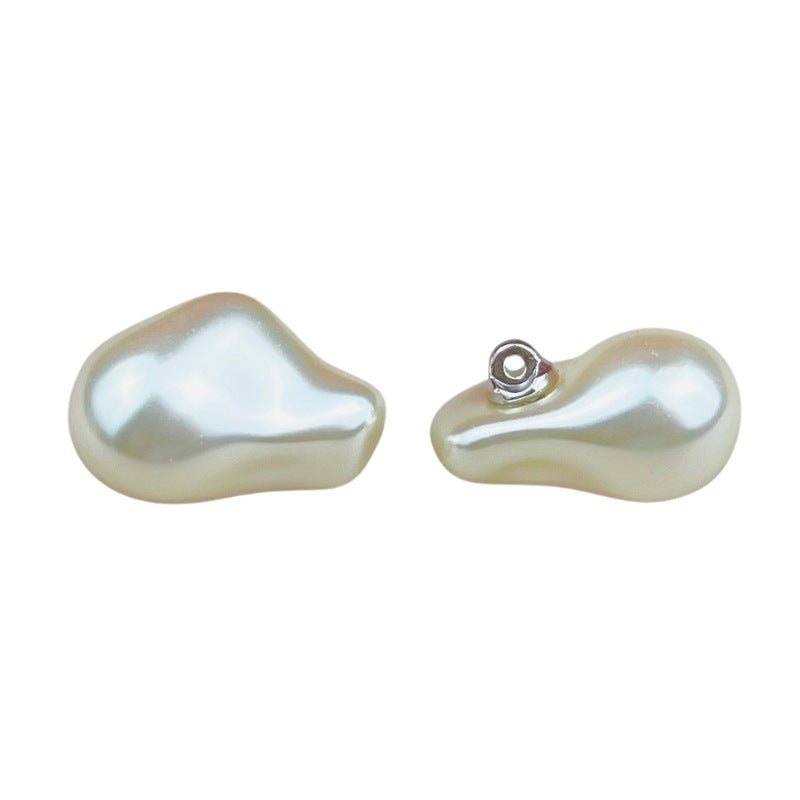 Botões de Cheongsam de Pérola Amendoim de Alto Brilho 18/23MM 10pcs