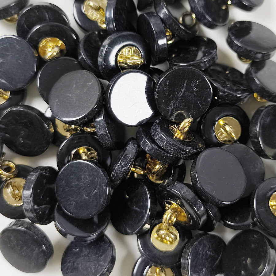 18L Faux Agate Resin Shank Buttons – 11mm Metal Shank,50pcs