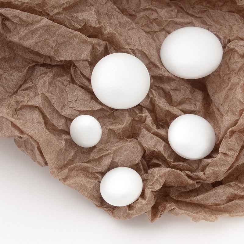 Round White Pearl Buttons Metal Shank (10mm,13mm,15mm,18mm,20mm)30Pcs