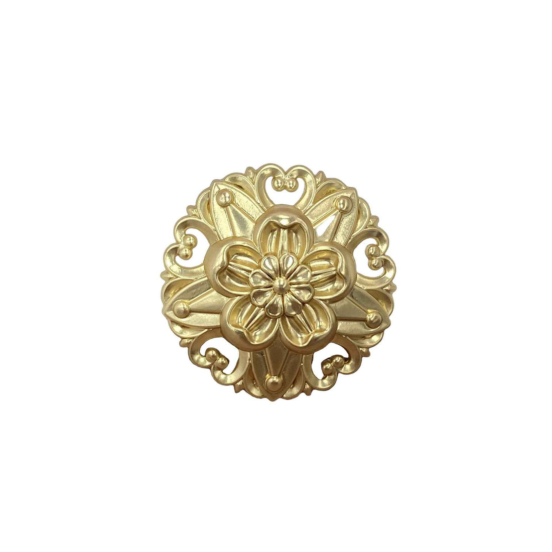 18/20/23mm Hollow 3D Five-Petal Flower Metal Shank Buttons 20pcs