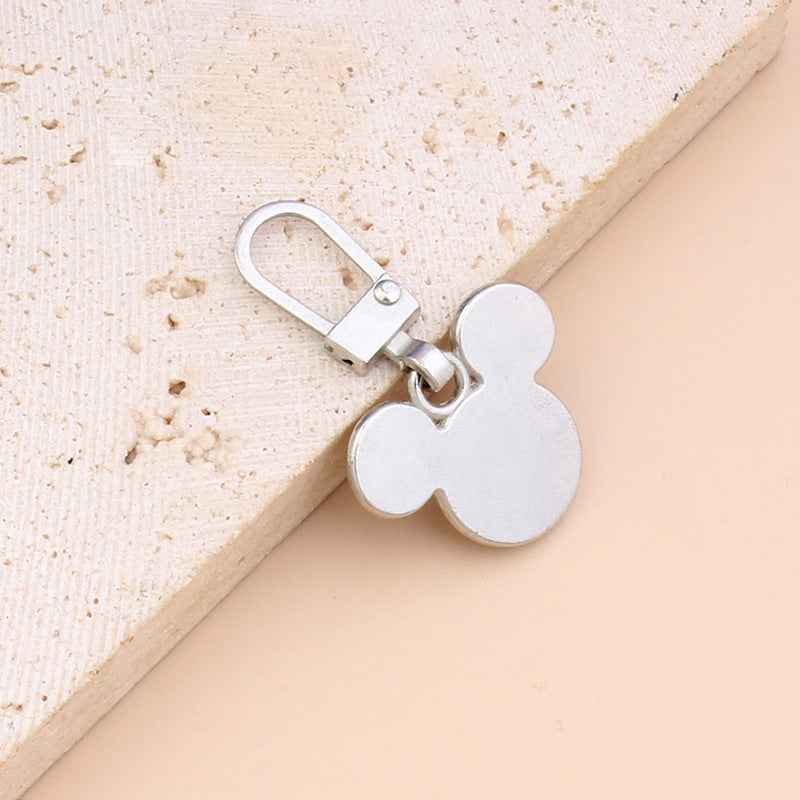 Detachable Alloy Bear Charm Replacement Zipper Pulls Sliders 15pcs