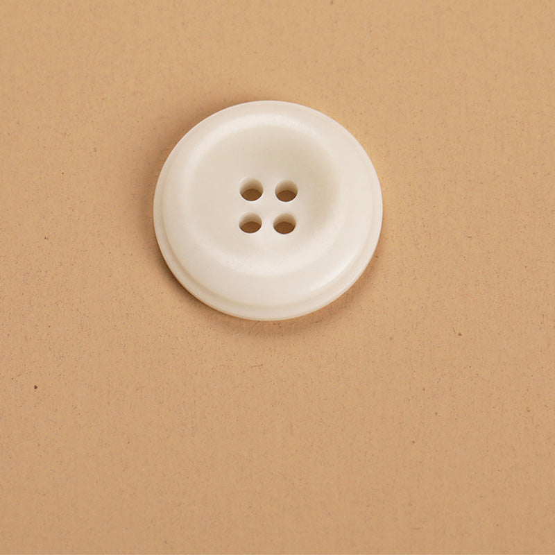 Natural Fruit Shell 4-Hole Buttons Set of 20 – Black Brown Ivory Round