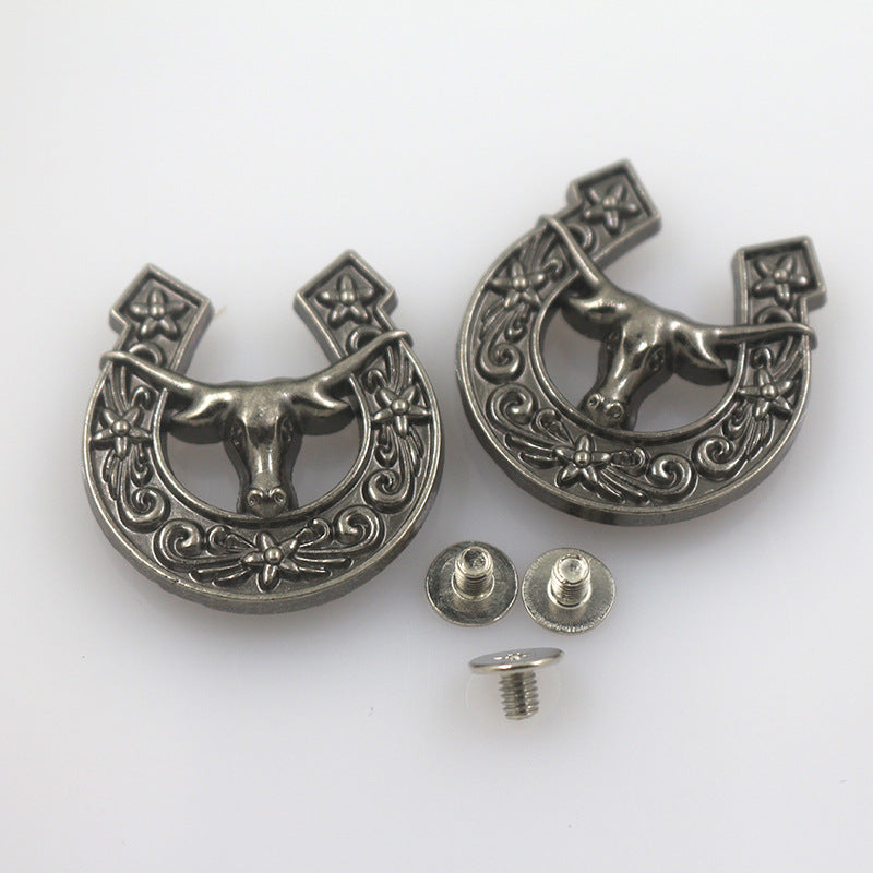 27mm Vintage Cow Horsehide Metal Buttons for Wallets Belts 50 Pack
