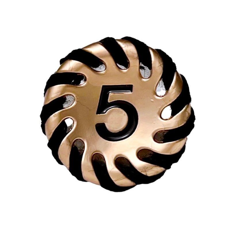 18/23mm Fekete Gyapjú Szél Szám 5 Fém Gomb 10db