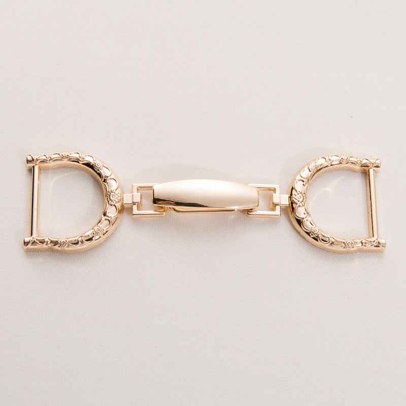 100x20mm Gold & Silver Oversized Metal Belt Buckle Clasp 20 Pack