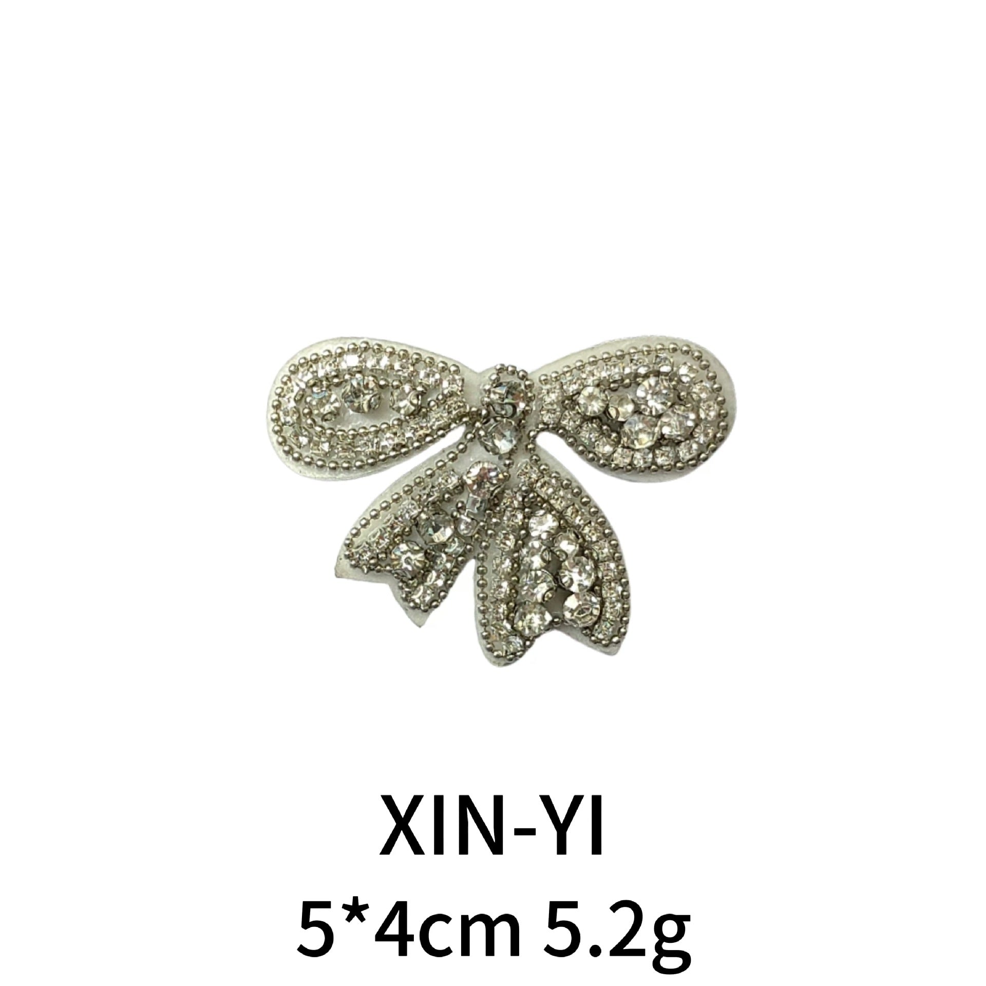 Liten Båge Kamelia DIY Skor Broderad Tygmärke 7 Pack