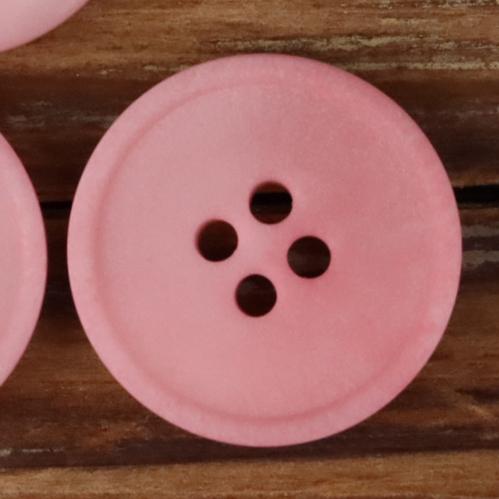 Colorful Natural Nut Round 4-Hole Matte Frosted Buttons – Set of 20