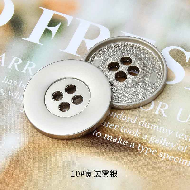 11.5-25mm Metal 4-Hole Premium Multi-Size Buttons for Tailoring 36pcs