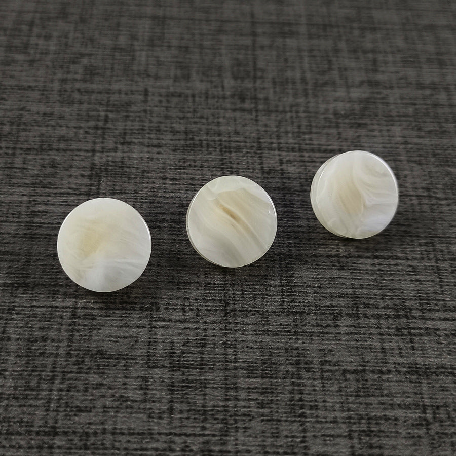 18L Faux Agate Resin Shank Buttons – 11mm Metal Shank,50pcs