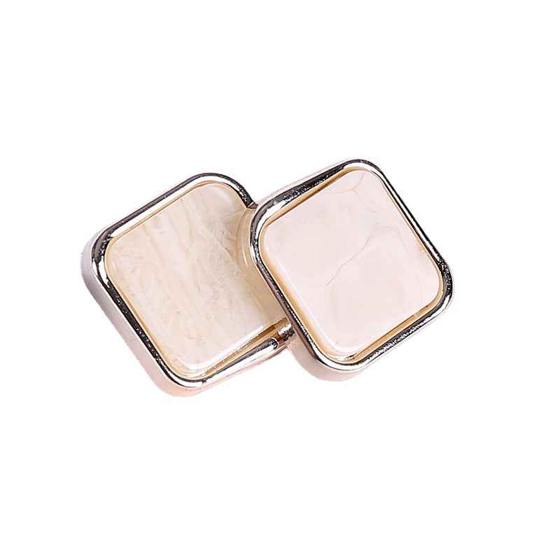 18/21/25mm Rose Gold Square Beveled Plastic Buttons Bulk 500pcs